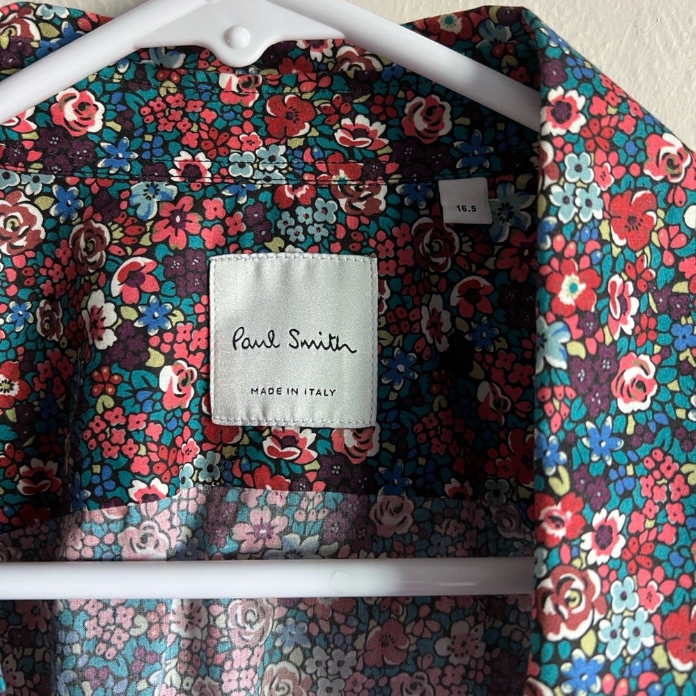 Tailored-Fit multi-colored “Liberty Floral' Print Shirt size 16.5